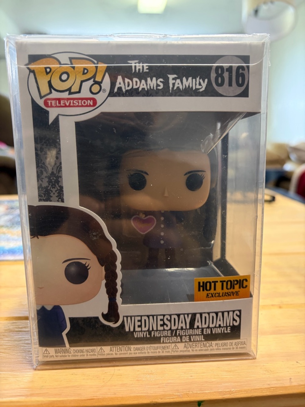 Funko Pop! The Addams Family Wednesday Addams Black Purple